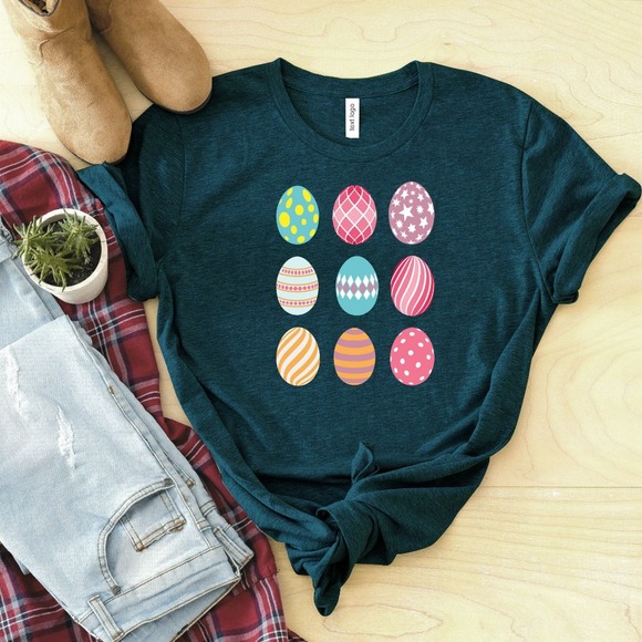 Easter Egg Shirt, Happy Easter Shirt, Easter Shirt, Cute Easter Shirt - Picture 1 of 2